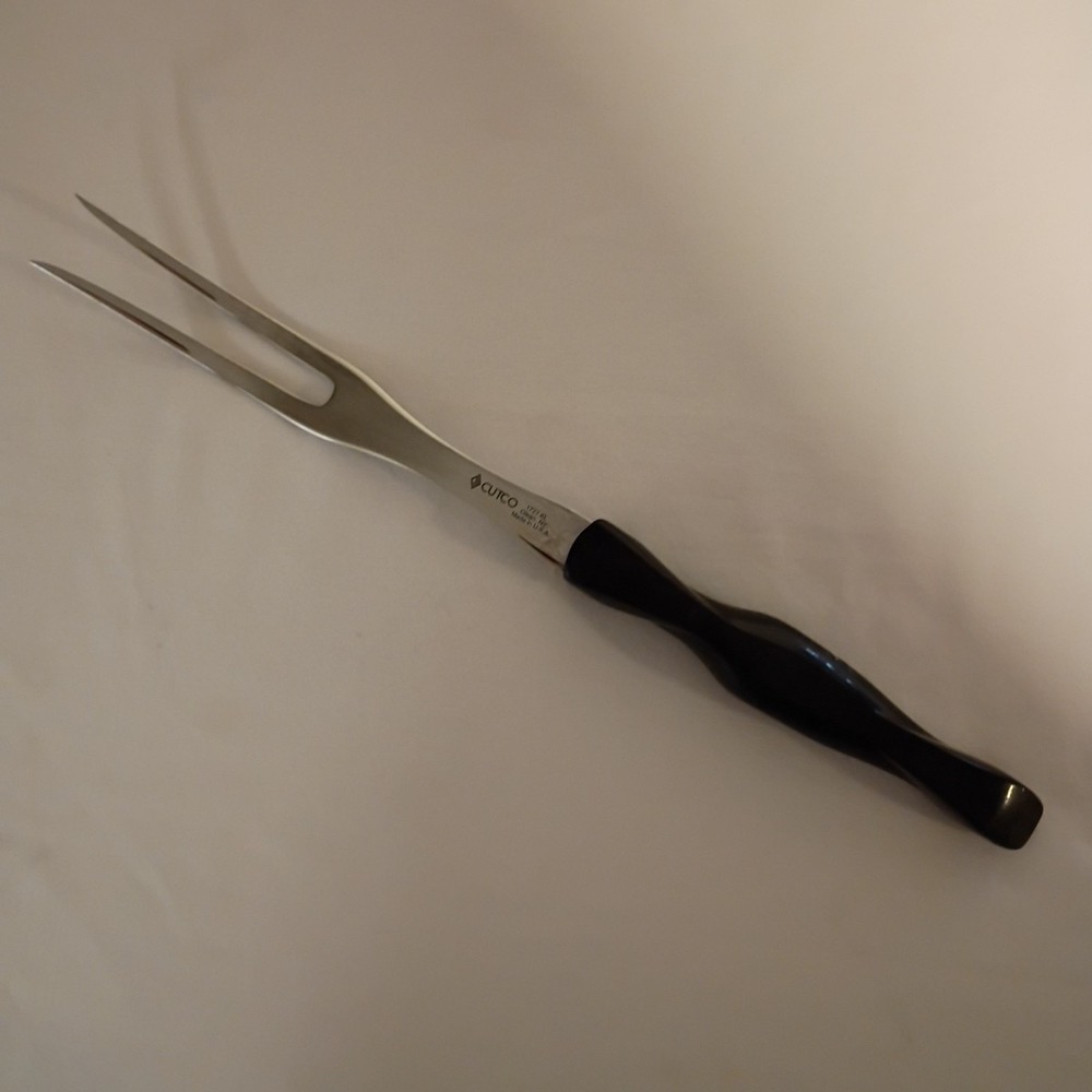 Cutco 1727 KL Carving Fork Serving 2‎ Prong Classic Made in USA Brown - Picture 2 of 12